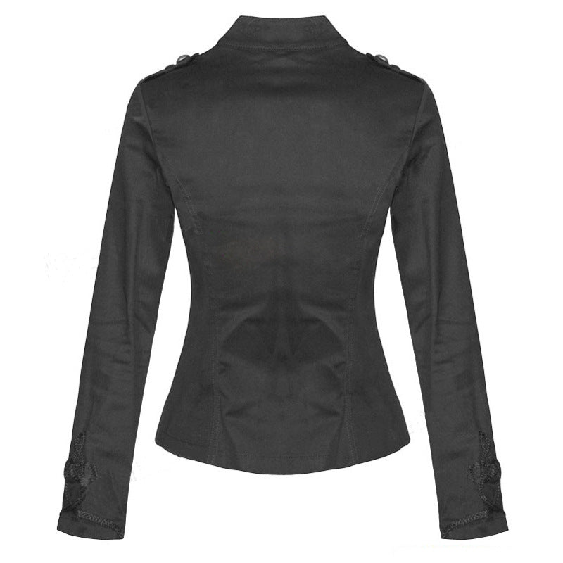 Damen Taillierte Militärjacke mit Stehkragen und dekorativer Kordelverzierung Echo Archiv