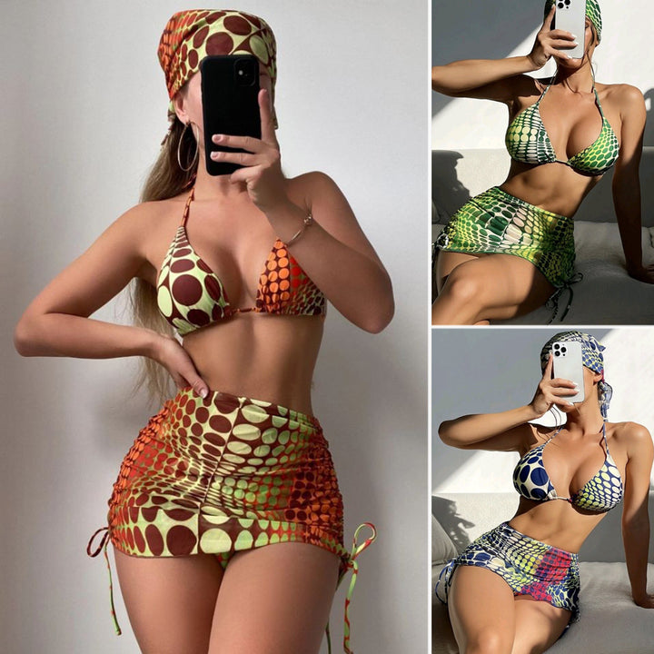 Damen Triangel-Bikini mit Rock Echo Archiv
