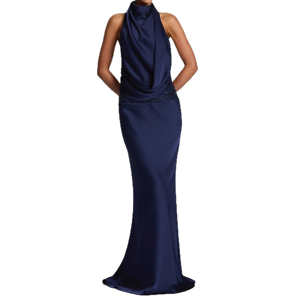 Damen Elegantes Hochzeitskleid mit schimmerndem Taillenband Echo Archiv