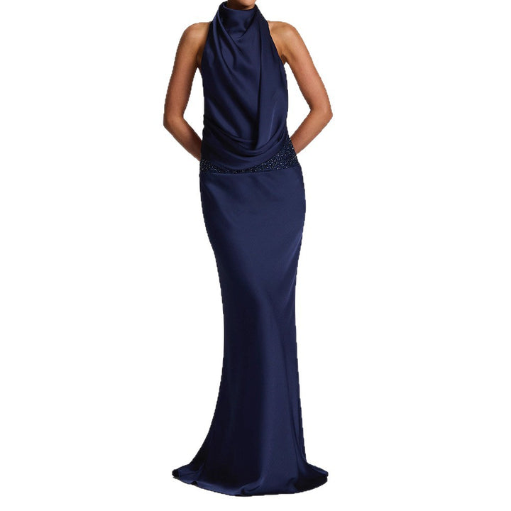 Damen Elegantes Hochzeitskleid mit schimmerndem Taillenband Echo Archiv
