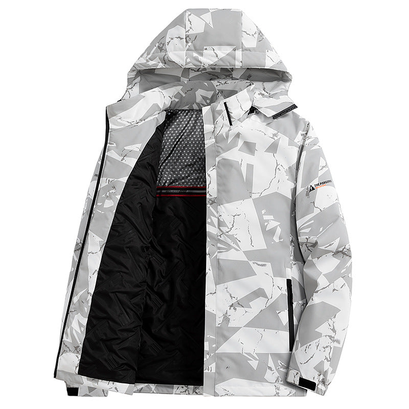 Herren urbane Funktionsjacke mit Kapuze Echo Archiv