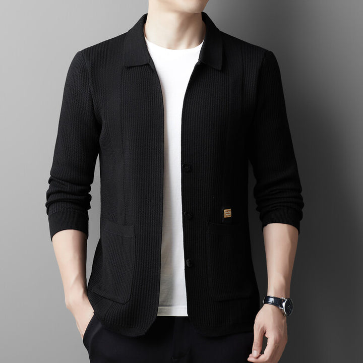 Herren lässige Strickjacke Echoarchiv