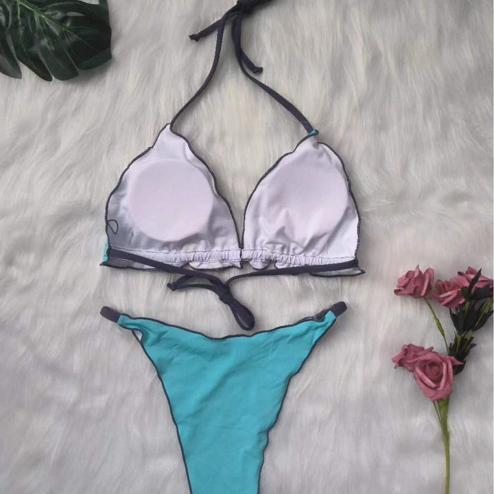 Damen Triangel-Bikini-Set mit geometrischem Design Echo Archiv