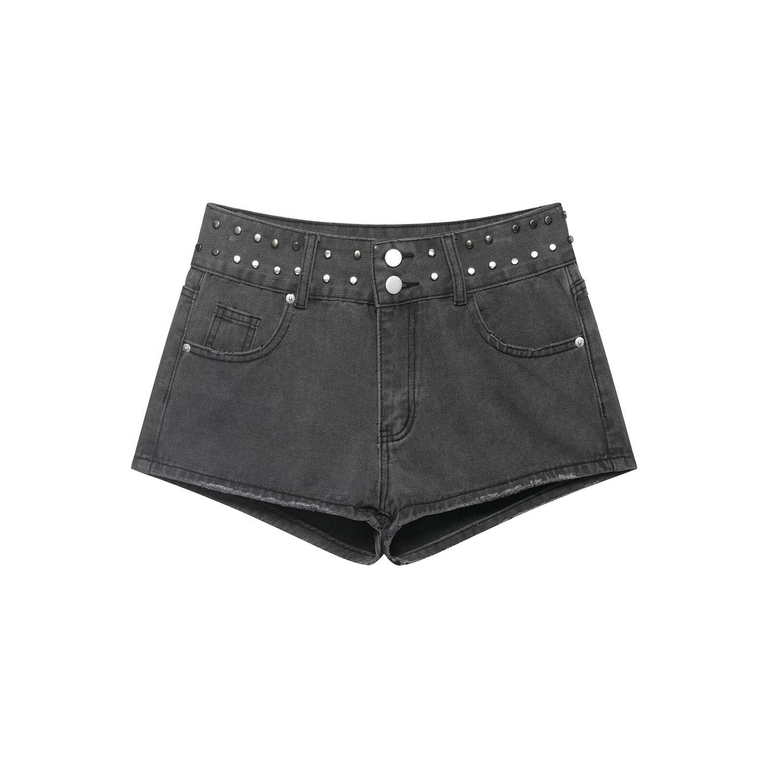 Damen Jeans-Shorts mit dekorativen Nieten Echo Archiv