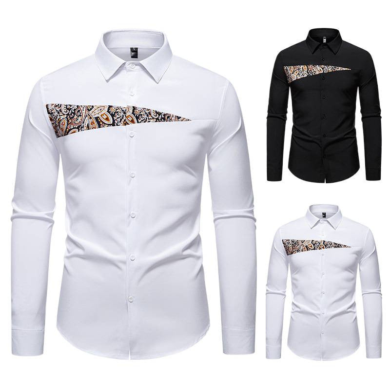 Herren Elegantes Hemd mit ausgefallenem Muster und modernem Schnitt Echoarchiv