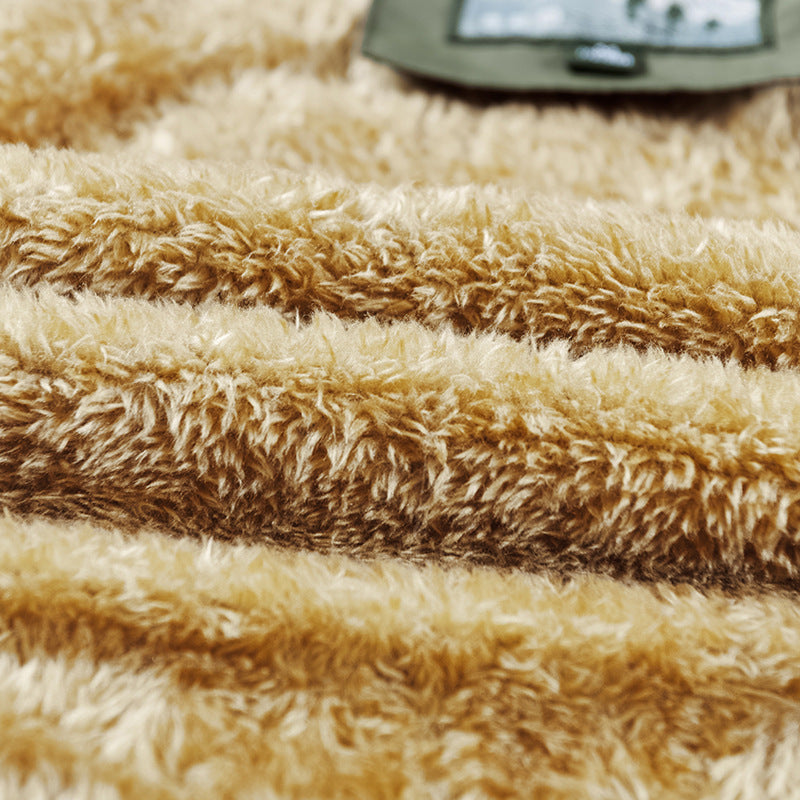 Herren Thermo-Parka mit Teddyfleece-Innenfutter, Kapuze und Multifunktionstaschen Echoarchiv