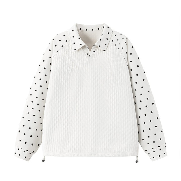 Damen Sportliche Poloshirt mit Punktedesign Echo Archiv