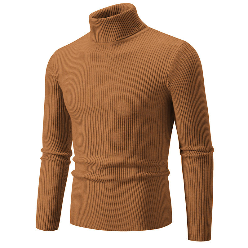 Herren feiner Rollkragenpullover aus langlebigem Strickmaterial Echoarchiv