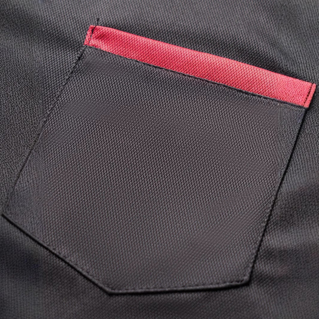 Herren Langarm Poloshirt mit Kontrastdetails Echoarchiv
