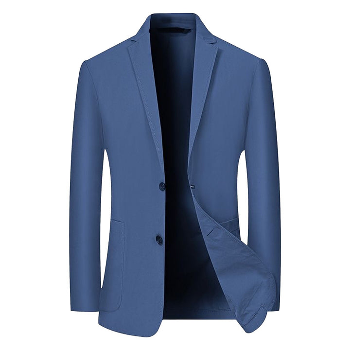 Herren Modernes Stretch Business-Sakko mit schmalem Schnitt und aufgesetzten Taschen – Tianoro