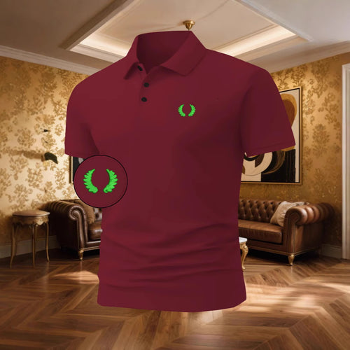 Herren Poloshirt mit klassischem Design und atmungsaktivem Stoff Echoarchiv
