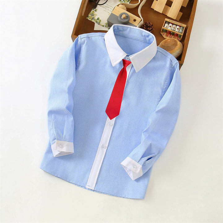 Damen elegantes Hemd mit kontrastierenden Manschetten Echo Archiv