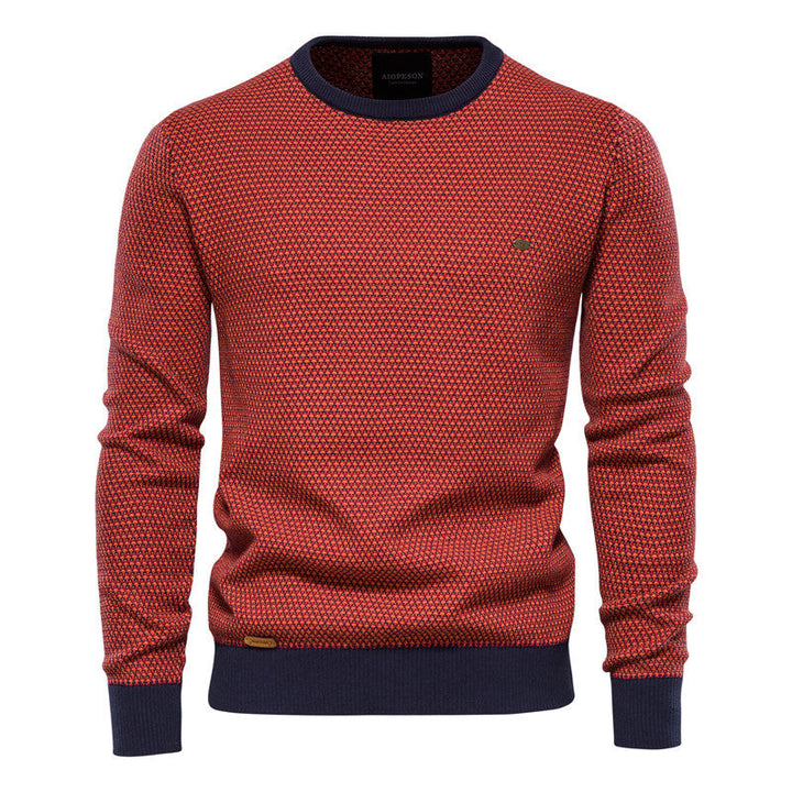 Herren Strickpullover im modernen Wabenmuster mit angenehmem Tragegefühl Echoarchiv
