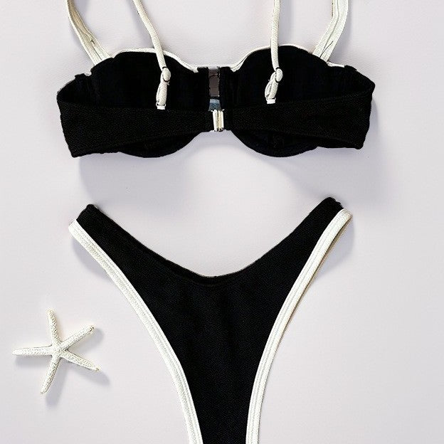 Damen Bikini mit gepolstertem Oberteil und verstellbaren Trägern Echo Archiv