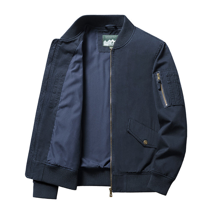 Herren Stilvolle Bomberjacke Echo Archiv