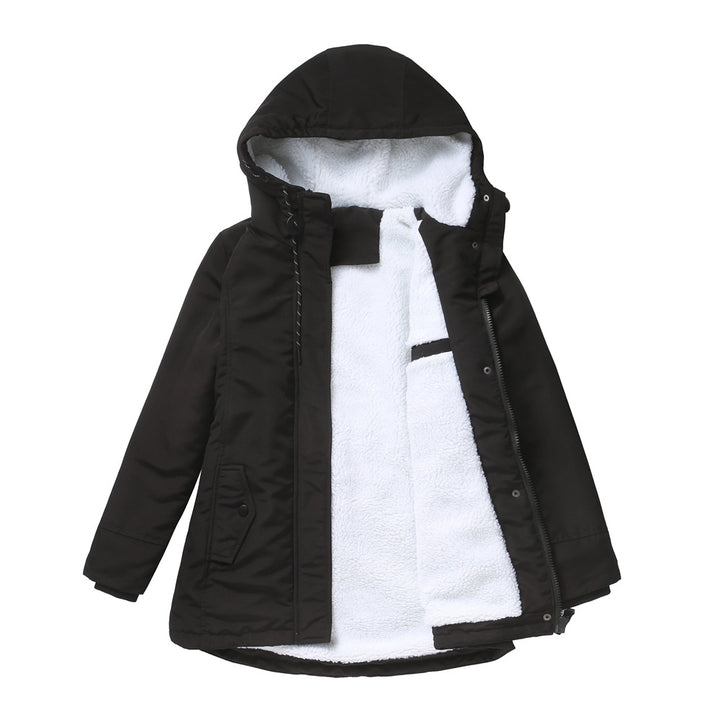 Damen nan gefütterte Winterparka mit Teddyfleece Innenfutter und Kapuze Echo Archiv