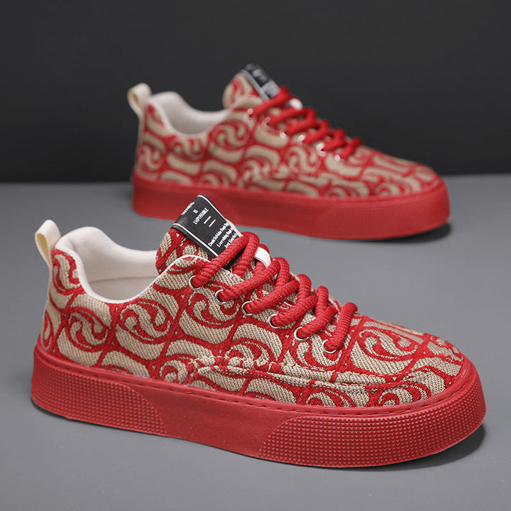 Damen modische Sneakers mit dekorativem Muster und rutschfester Sohle Echo Archiv