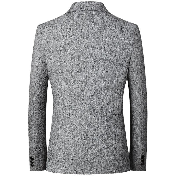 Herren Tweed-Sakko Slim Fit mit fallendem Revers – Tianoro