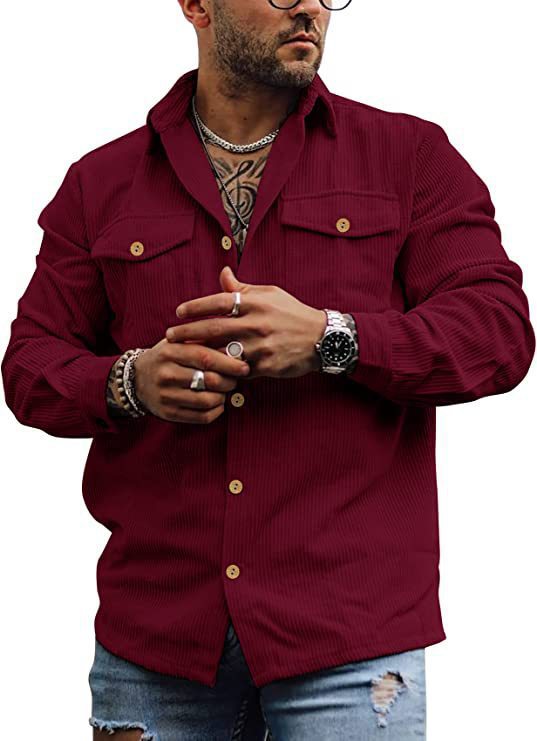 Herren cordjacke im lässigen Schnitt Echoarchiv