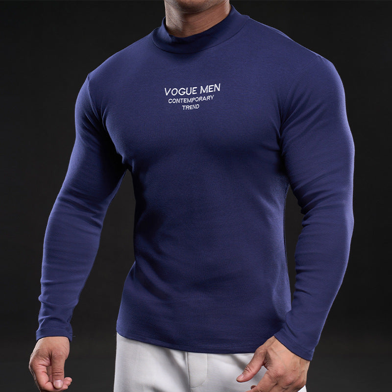 Herren Hochgeschlossenes Langarmshirt Echoarchiv