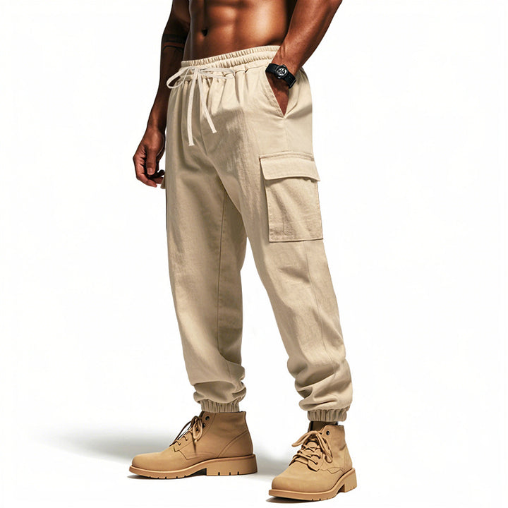 Herren Cargo-Jogginghose mit elastischem Bund und mehreren Funktionstaschen Echoarchiv