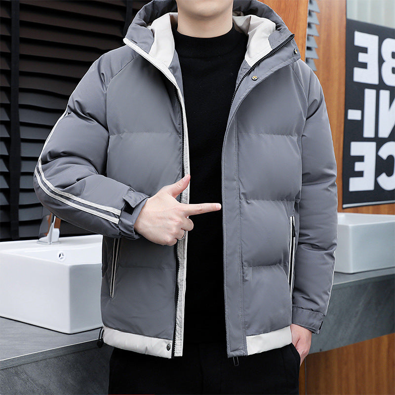 Herren Sportliche Daunenjacke mit hohem Kragen Echoarchiv