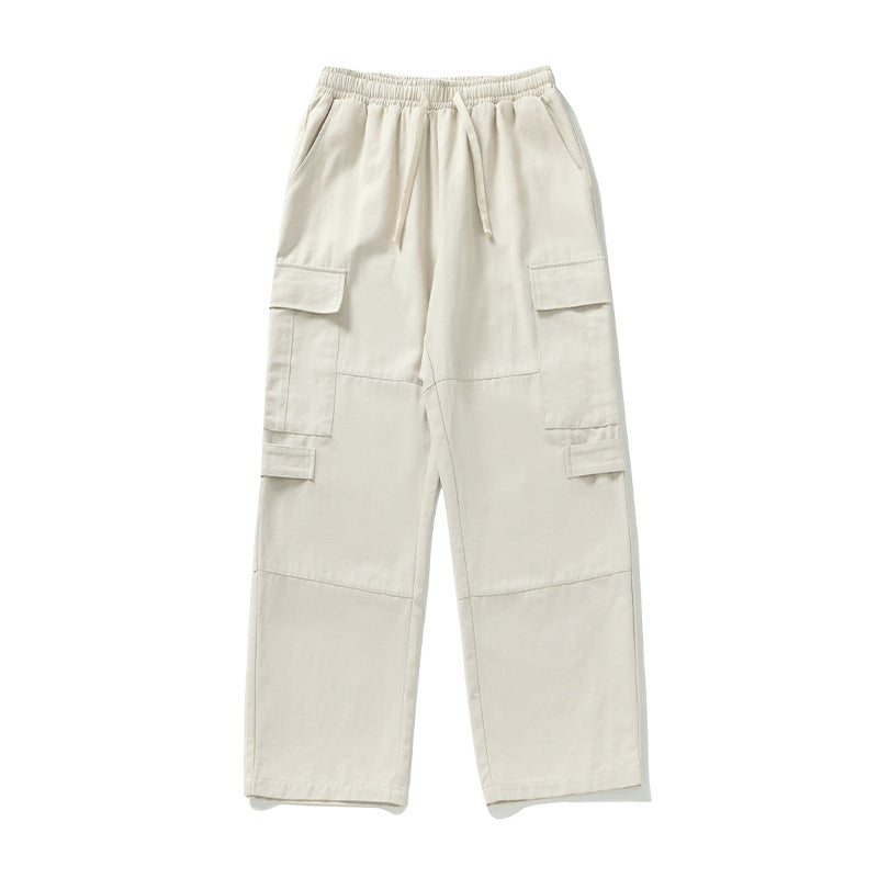 Unisex Weite Cargo-Hose mit elastischem Bund, Kordelzug und Mehrfach-Taschen Echo Archiv
