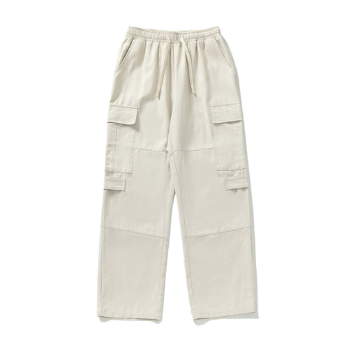 Unisex Weite Cargo-Hose mit elastischem Bund, Kordelzug und Mehrfach-Taschen Echo Archiv