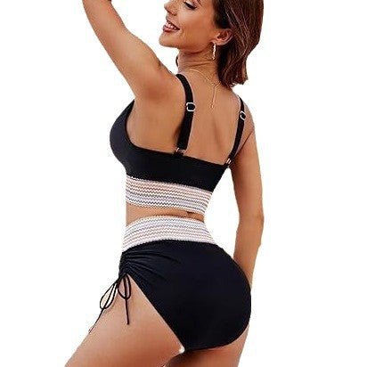 Damen Hochtaillierter Bikini mit elastischem Design Echo Archiv