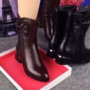 Damen Elegante Stiefeletten mit Riemchen und modischem Schleifen-Detail Echo Archiv