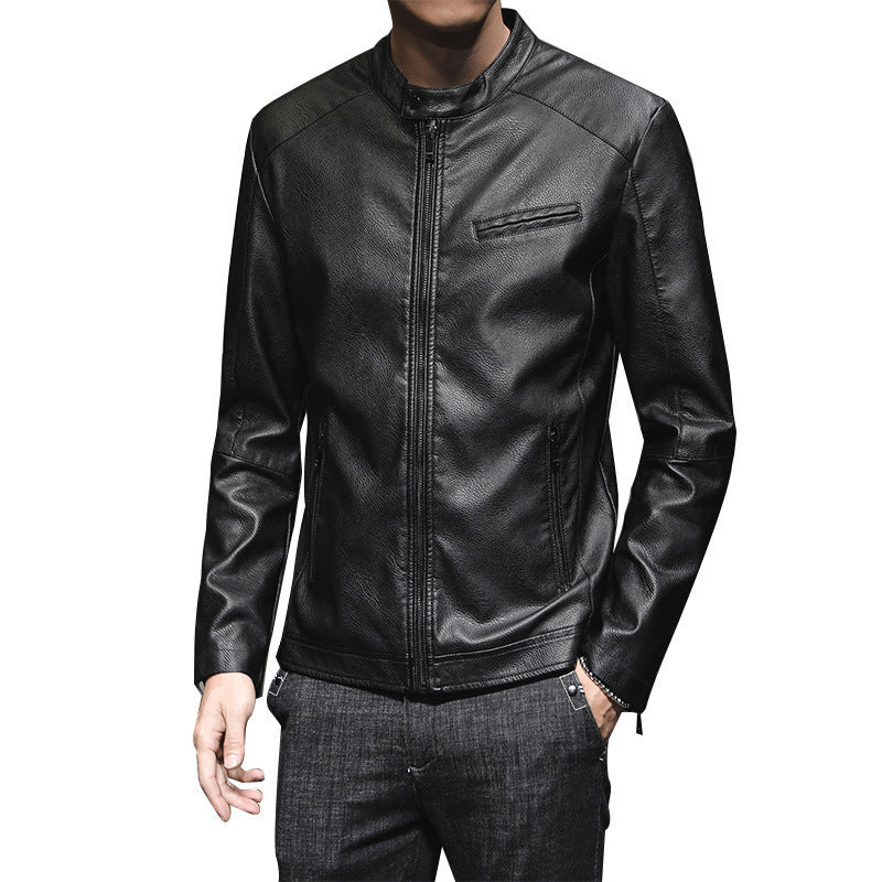 Herren Moderne Kunstlederjacke Echo Archiv