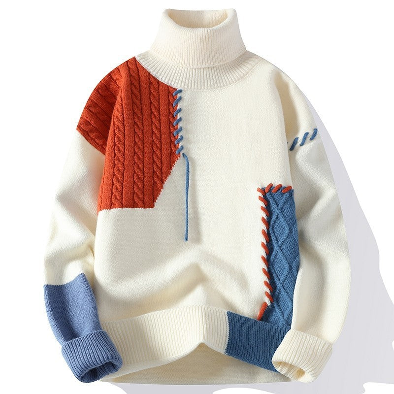 Unisex nan strukturierter Oversize-Strickpullover mit Zopfmuster und dekorativer Steppnaht Echo Archiv