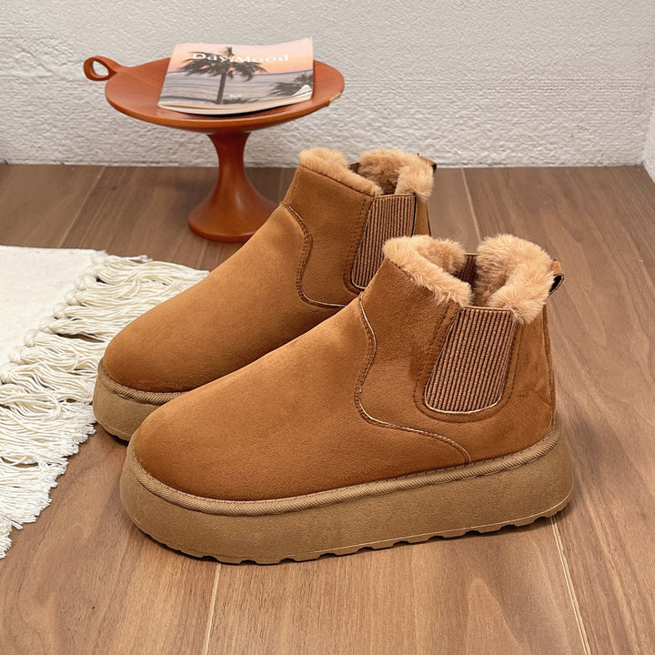 Damen Gefütterte Chelsea‑AnklEcho Archivoots mit Faux‑Fur, elastischem Einsatz und Plateau‑Sohle Echo Archiv