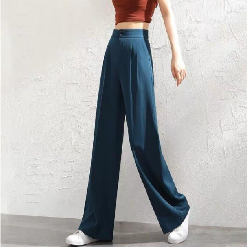 Damen Elegante Chino-Hose mit hohem Bund und seitlichen Taschen Echo Archiv