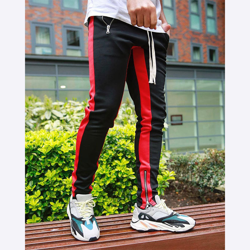 Herren Sportliche Slim-Fit Jogginghose mit Seitentaschen – Sorevano