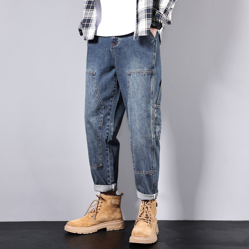 Herren Bequeme Vintage Cargo-Jeans Echoarchiv