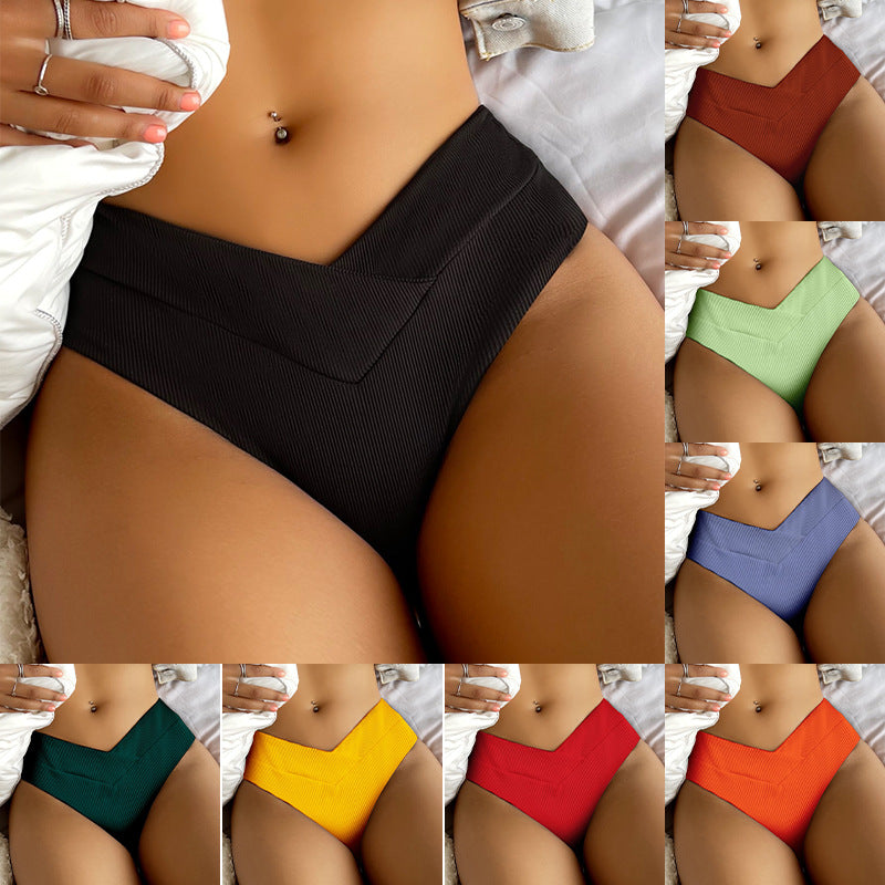 Damen High-Waist Bikiniunterteil mit elegantem V-Ausschnitt Echo Archiv