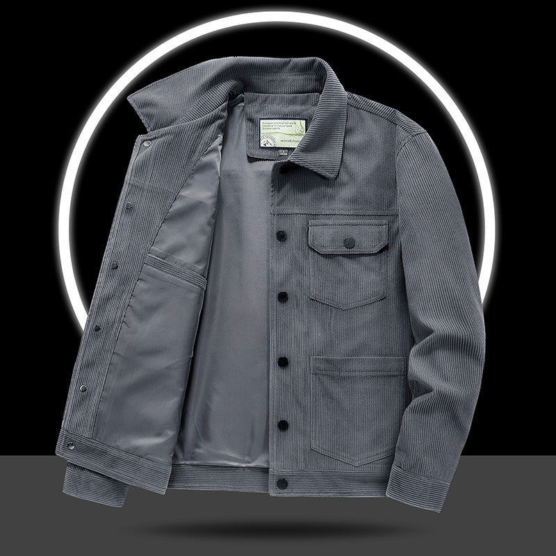 Herren Lässige Cordjacke mit praktischen Taschen Echo Archiv 1787797822
