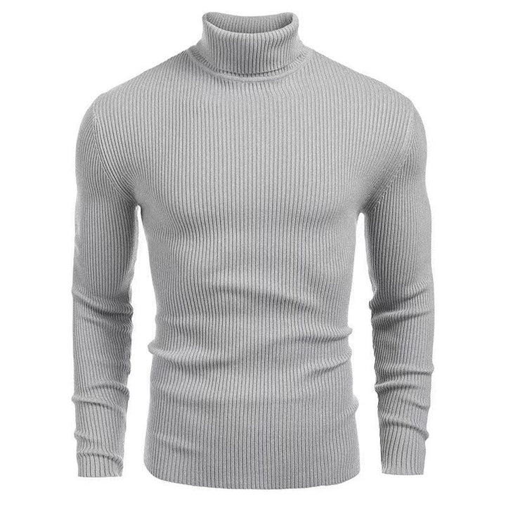 Herren Rollkragenpullover aus feiner Baumwolle mit strukturiertem Design – Norvane