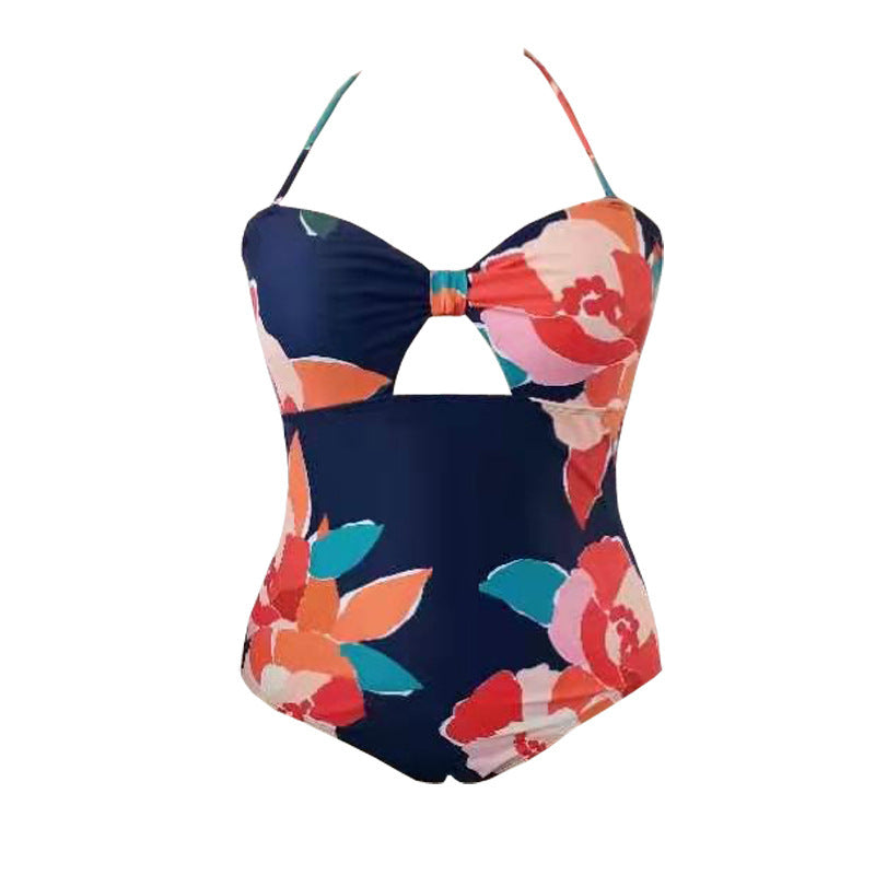 Damen Einteiliger Badeanzug mit floralem Cut-Out-Design Echo Archiv