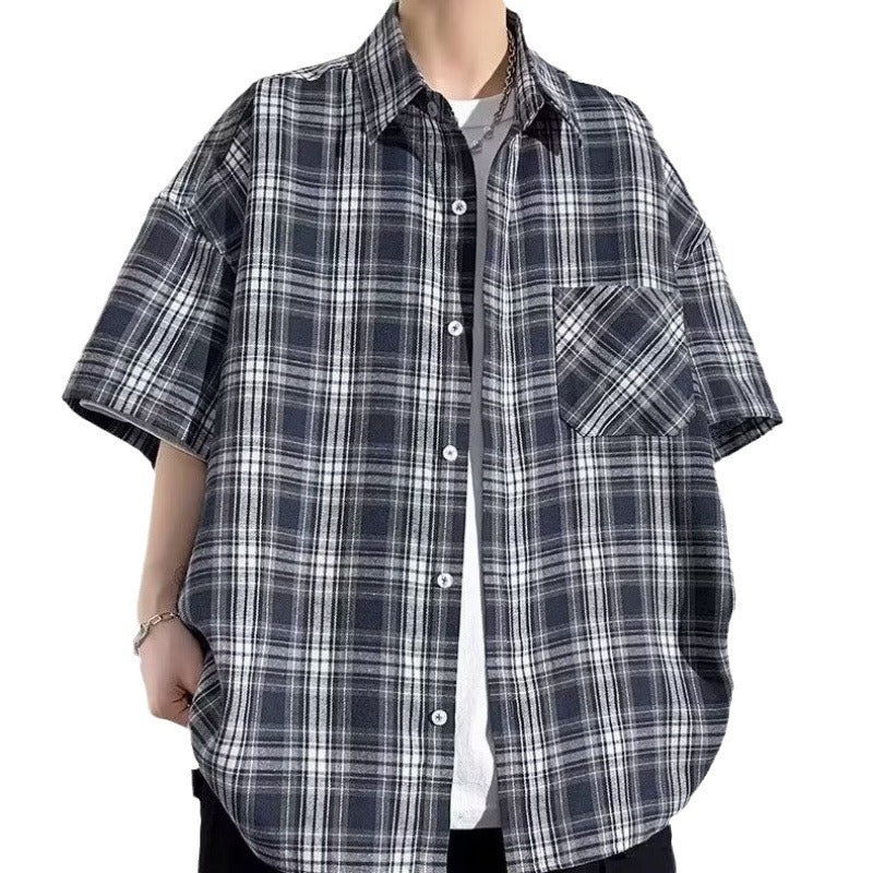 Herren lässige Karobluse mit praktischen Brusttaschen und modernem Schnitt Echoarchiv