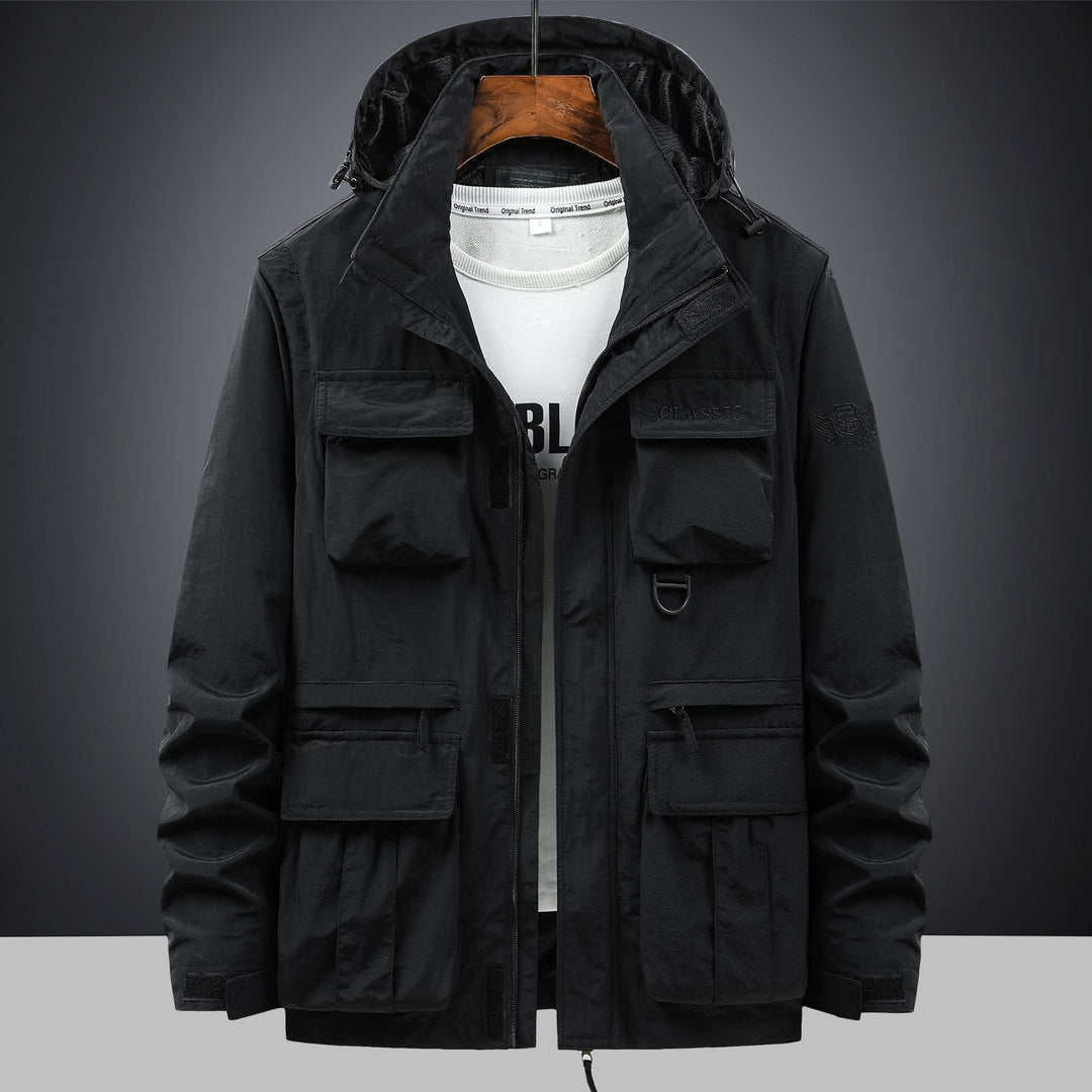 Herren modularer Utility-Parka mit Kapuze und Multifach-Cargotaschen Echo Archiv