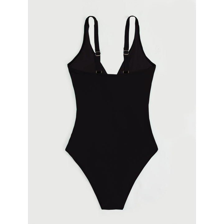 Damen Elegant geschnittene Badeanzug mit knotenfreiem Design Echo Archiv