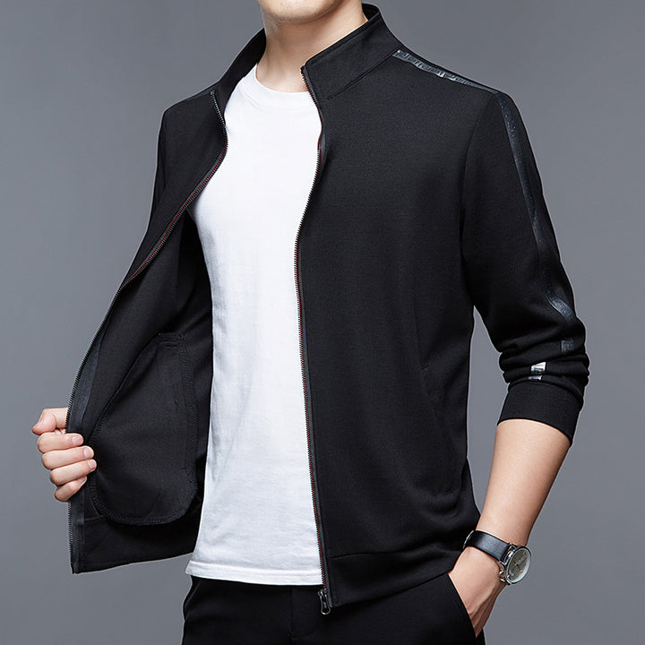 Herren sportliche Jacke mit Stehkragen und atmungsaktiver Funktion Echoarchiv