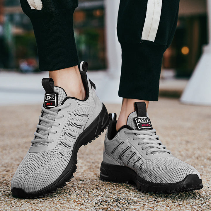 Unisex atmungsaktive Strick-Performance-Sneaker mit gepolsterter Air‑Zwischensohle – Norré
