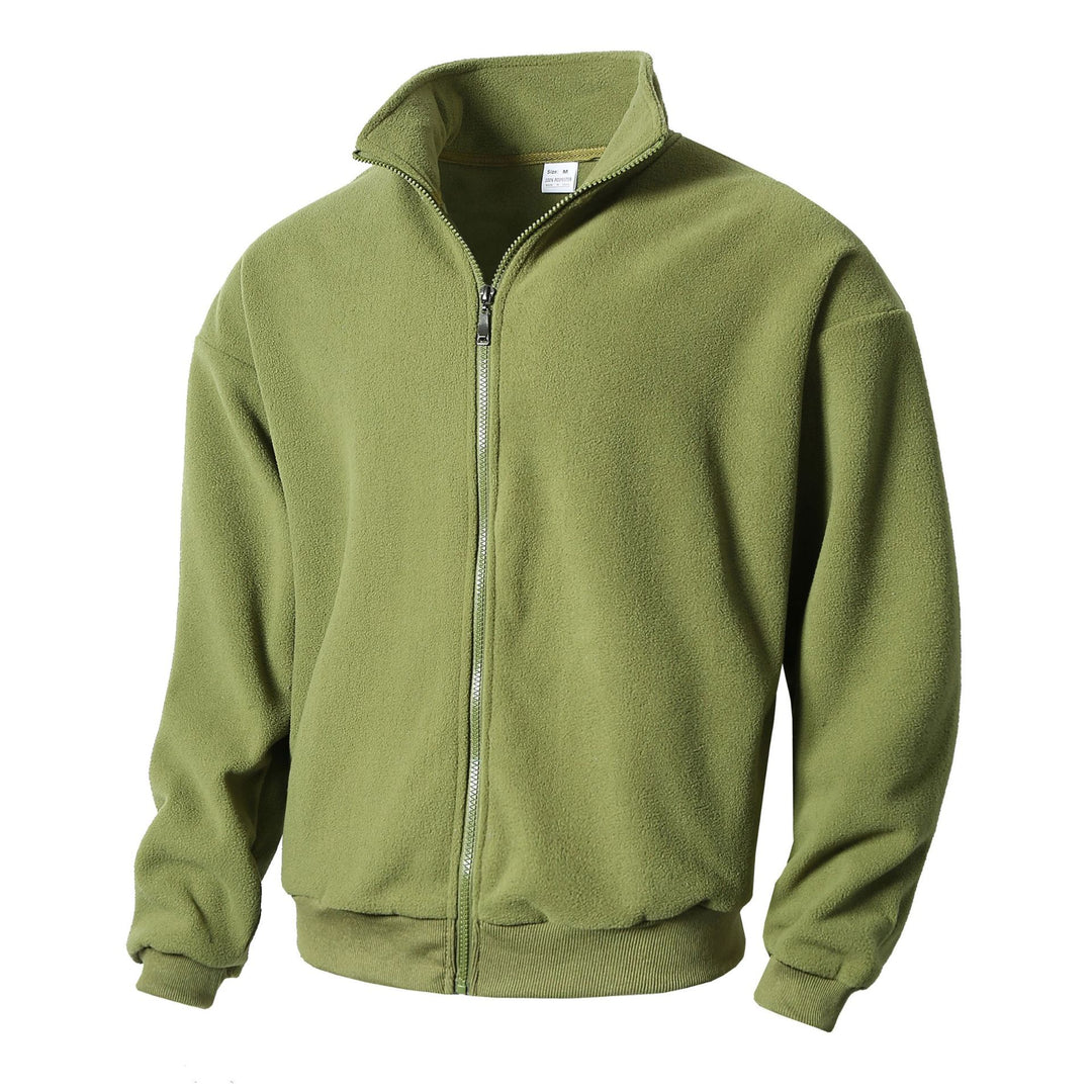Herren Fleecejacke mit hohem Kragen und durchgehendem Reißverschluss Echoarchiv