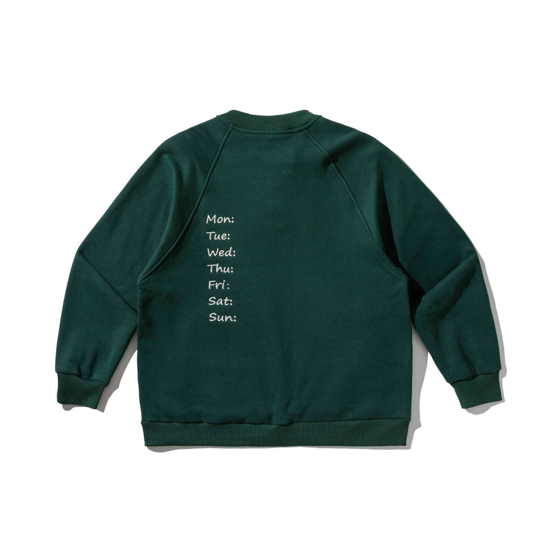 Herren Sweatshirt mit Knopfleiste im Henley‑Stil, Raglanärmeln und aufgesetzten Rundtaschen Echoarchiv