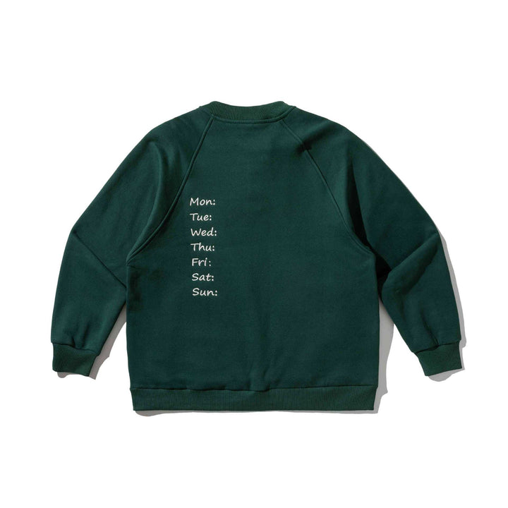 Herren Sweatshirt mit Knopfleiste im Henley‑Stil, Raglanärmeln und aufgesetzten Rundtaschen Echoarchiv