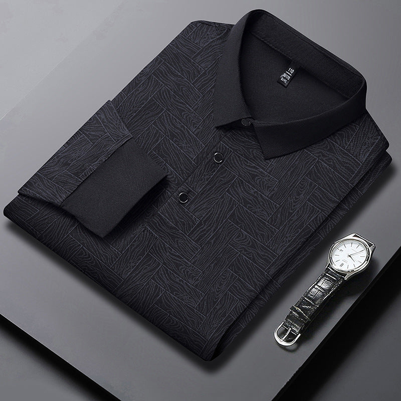 Herren stylisches Polohemd mit strukturiertem Design Echoarchiv