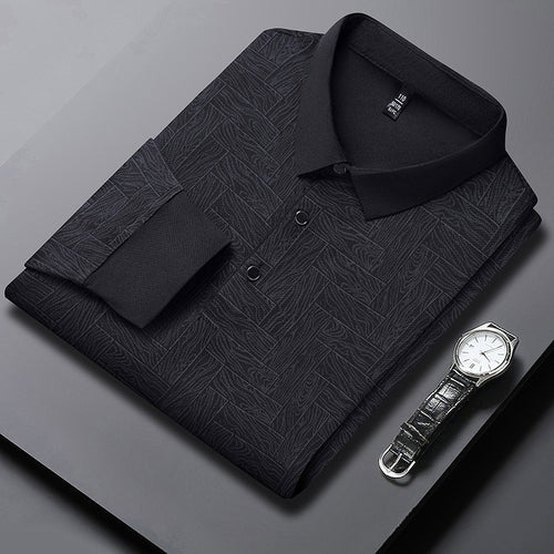 Herren stylisches Polohemd mit strukturiertem Design Echoarchiv